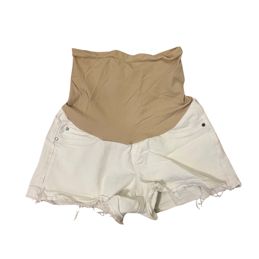 Articles of society | white maternity shorts